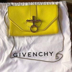 Givenchy Yellow Obsedia Clutch or Bag NWT